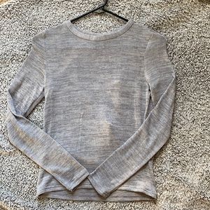 H&M grey top with open back